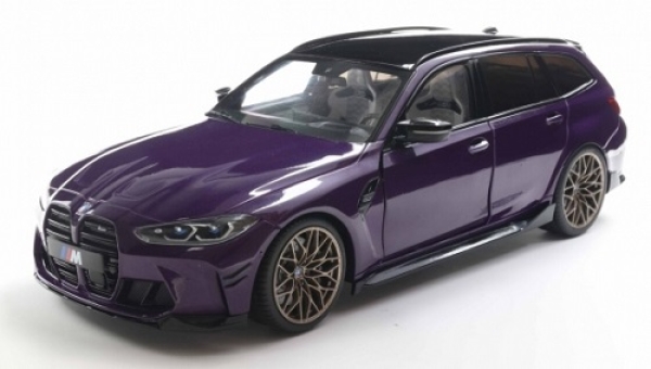421186480 BMW M3 (G81) Touring 2024 purple metallic 1:18